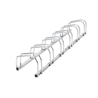 4/6 Bike Floor Parking Rack, Heavy Duty Garage Bike Storage Stand Fits 22-28 Inch Wheels