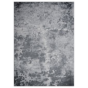Abstract Crackle Non-Slip Area Rug Washable Modern Mat for Living Room