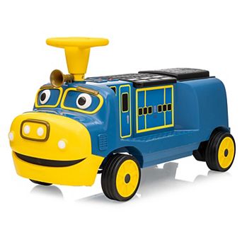 Licensed Kids Electric Ride On Train, Removable Storage Chair Design Play Vehicle for Boys Girls