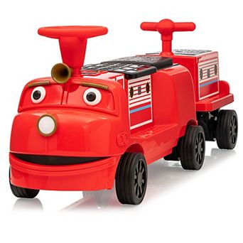 Licensed Kids Electric Ride On Train, Removable Storage Chair Design Play Vehicle for Boys Girls