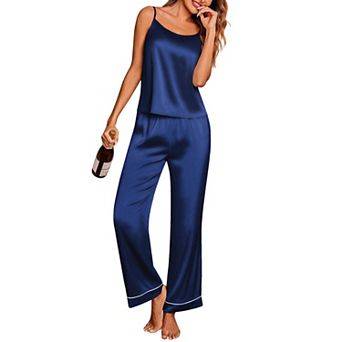 Ekouaer Women Pajamas Sleeveless Pjs Set 2 pc Summer Loungewear Sleepwear with Pockets