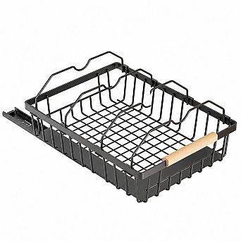 Pull Out Cabinet Organizer, Slide Out Storage Basket, Extendable Under Shelf Storage for Kitchen