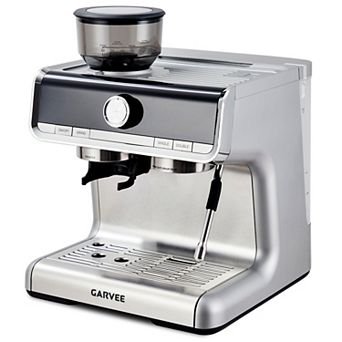 Home Espresso Coffee Maker, 30 Grind Settings Machine with Steam Wand & Large Water Tank for Drinks
