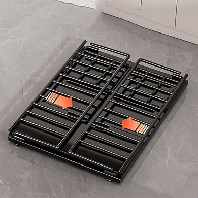 Heavy Duty Pull Out Cabinet Organizer, Sliding Metal Drawer Basket with Rails for Kitchen Pantry