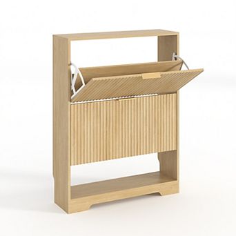Shoe Storage Cabinet, Shoe Cabinet - Flip Drawer, Shoe Organizer, Shoe Rack with Drawers