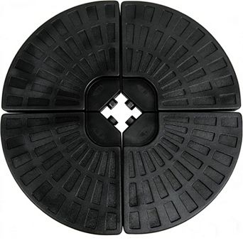 284lbs Fillable Offset Patio Umbrella Base,Umbrella Stand Water Sand Weight for Cantilever Umbrella