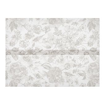 Translucent Vellum Jackets for 5x7 Invitations, Graceful Pre-Folded Floral Design Wraps, 100 Pack
