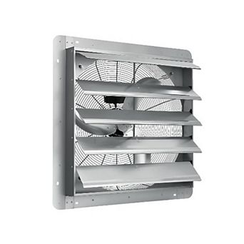 20/24Inch Shutter Exhaust Fan, AC 120V, 60Hz, Aluminum Automatic Wall Exhaust Fan