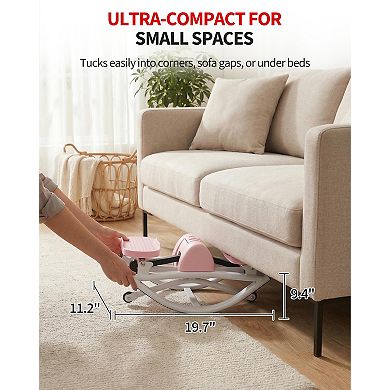 Rocking Stepper for Exercise at Home - Side to Side Mini Stair Stepper with Resistance Bands