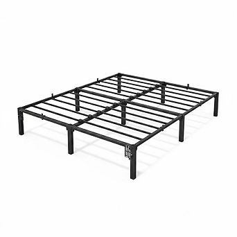 Heavy Duty Metal Platform Bed Frame, Steel Bed 800lbs with Underbed Storage, No Box Spring Needed