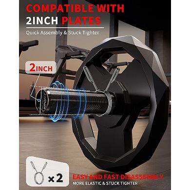 47 Inch International Games Weightlifting Bar for Biceps, Triceps, Arm Waves