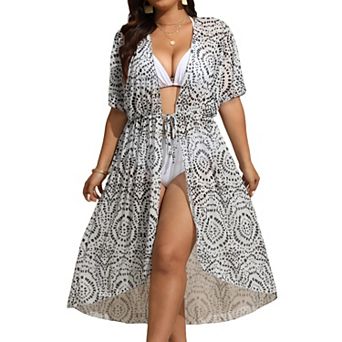 Women Plus Size Swimsuit Cover Up Bikini Bathing Suit Beach Dresses Summer Beachwear