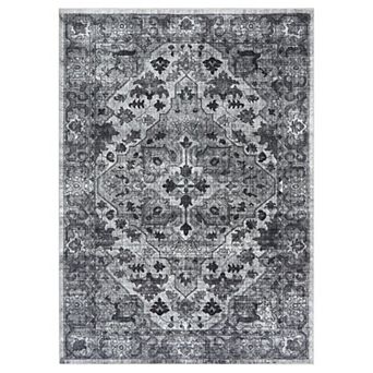 ANIXOL Washable Vintage Non-Slip Runner Rug, for Kitchen Bedroom Living Room