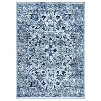 ANIXOL Washable Vintage Non-Slip Runner Rug, for Kitchen Bedroom Living Room