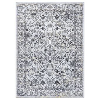 ANIXOL Washable Vintage Non-Slip Runner Rug, for Kitchen Bedroom Living Room