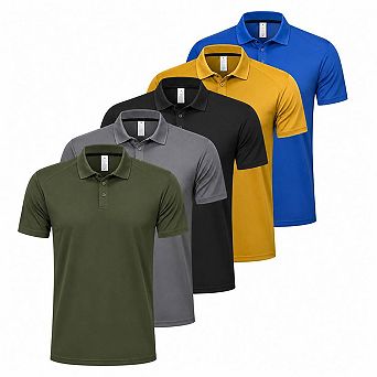 Men's Moisture-Wicking Polo Shirt