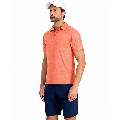 Men's Casual Collared Short-Sleeve Polo Shirt