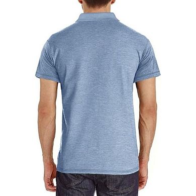 Men's Classic Button Casual Polo Shirt