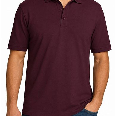 Men's Performance Cotton-Blend Polo Shirt