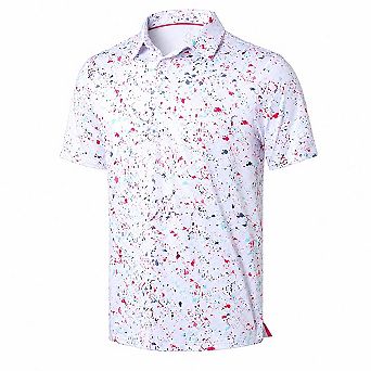 Men's Printed Golf Polo Shirt