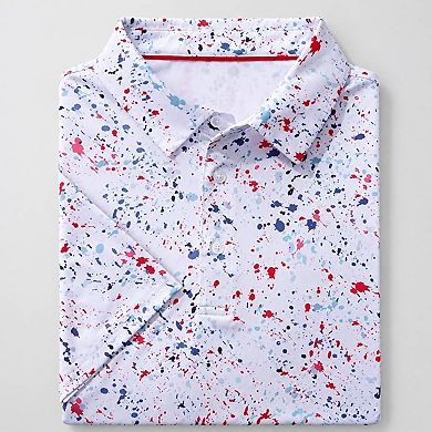 Men's Printed Golf Polo Shirt