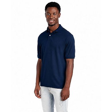 Men's Two-Button Closure Short-Sleeve Polo Shirt