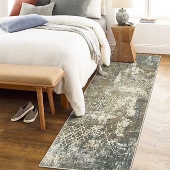 Machine Washable Rug Modern Abstract Carpet Foldable Rug for Living Room, Dining Room, Office