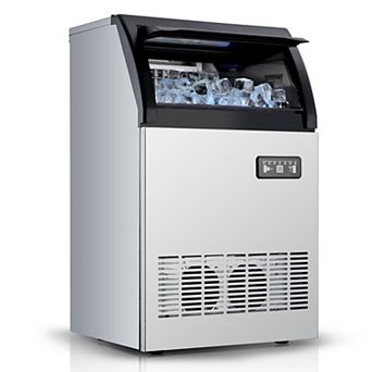 Heavy Duty Under Counter Ice Maker, Stainless Steel Ice Making Equipment for Business Use