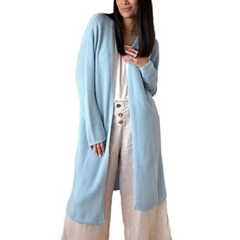 Womens Extra Long Cardigan Sweaters Knit Open Front Long Sleeve Casual Outwear
