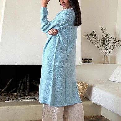 Womens Extra Long Cardigan Sweaters Knit Open Front Long Sleeve Casual Outwear
