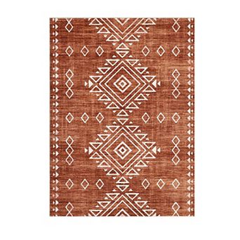 Fashionwu Diamond Pattern Rugs Non Slip Washable Soft Carpet Geometric Mat For Living Room