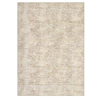 Fashionwu Vintage Distressed Rug Non Slip Washable Soft Carpet For Apartment Farmhouse