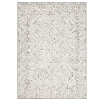 Fashionwu Vintage Distressed Rug Non Slip Washable Soft Carpet For Apartment Farmhouse