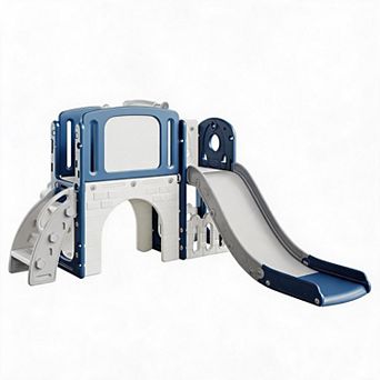 Kids Multifunctional Playground Set, Toddler Slide Climber Game Toy for Backyard Courtyard Boys Girl