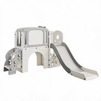 Kids Multifunctional Playground Set, Toddler Slide Climber Game Toy for Backyard Courtyard Boys Girl