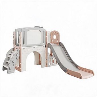 Kids Multifunctional Playground Set, Toddler Slide Climber Game Toy for Backyard Courtyard Boys Girl