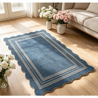 lxt-Area Rug Machine Washable Modern Carpet Non Slip Rug for Living Room Rug Bedroom Decor