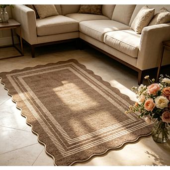 lxt-Area Rug Machine Washable Modern Carpet Non Slip Rug for Living Room Rug Bedroom Decor