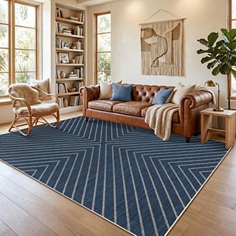 lxt-Area Rugs for Living Room Washable Boho Carpet Non Slip Boho Carpet