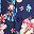 Blue Hawaiian Print