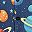 Navy Space Planet