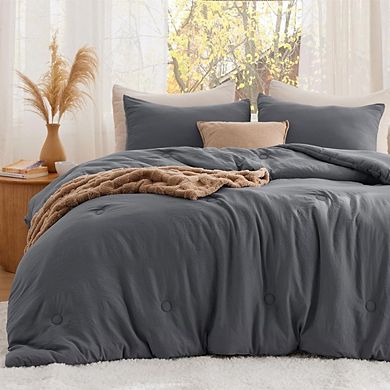 Quilted Down Alternative Comforter Set, Soft Prewashed All-Season Bedding