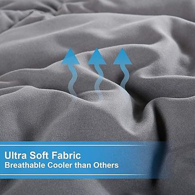 Queen Comforter Down Alternative Quilted Reversible Soft All-Season Duvet Insert