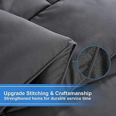 Queen Comforter Down Alternative Quilted Reversible Soft All-Season Duvet Insert