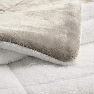 King Comforter Set Microfiber Lightweight Duvet Cover Zipper Closure 3-Piece