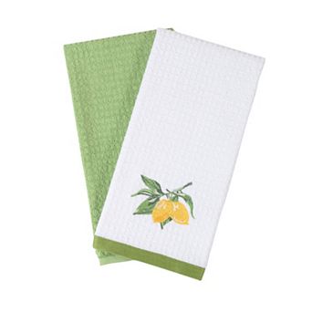 Cotton Kitchen Towel Set of 2 Soft, Absorbent Dish Towels for Cooking, Drying & Cleaning