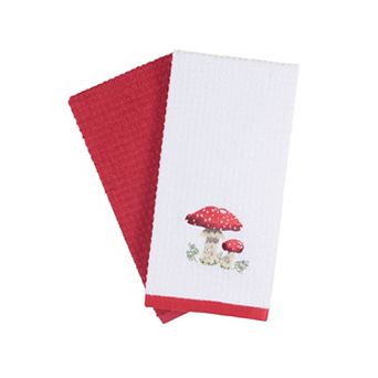 Cotton Kitchen Towel Set of 2 Soft, Absorbent Dish Towels for Cooking, Drying & Cleaning