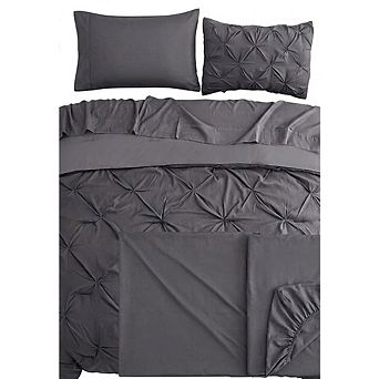 7 pc Queen Comforter Set Ultra-Soft Microfiber All-Season Bedding Sheets Pillow Shams