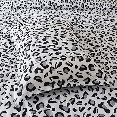 Leopard Print Comforter Set, Ultra Soft Microfiber, All-Season 3-Piece