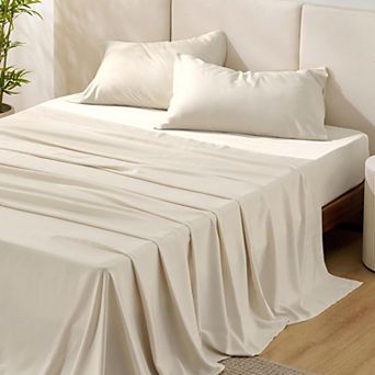 Bedsure Essential Collection Cooling Rayon Derived from Bamboo Sheet Set